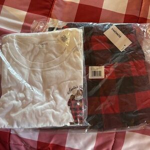 Sonoma Festive Red and Black Plaid Pajama Set